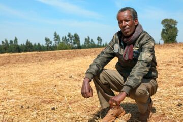 Ethiopian farmer Eshetu. Photo: GIZ