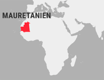 Landkarte Mauretanien